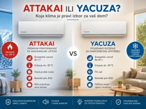 INVERTER KLIME ZA GRIJANJE I HLAĐENJE FUJI AIR do -35 C AKCIJA