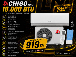 Chigo CS-51V3G-1D172AH Inverter Klima 18000BTU 5.1kW WiFi