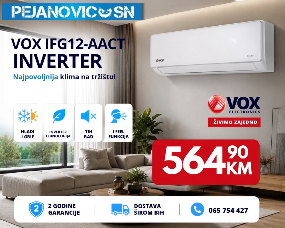 Najpovoljnija inverter klima VOX 12ka — fotografija 1