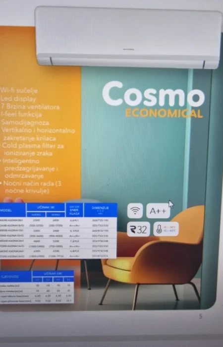 Klima uređaj Gree 18 Cosmo economical  4,6 / 5,2 kW — fotografija 1