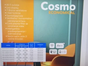 Klima uređaj Gree 18 Cosmo economical  4,6 / 5,2 kW — fotografija 1