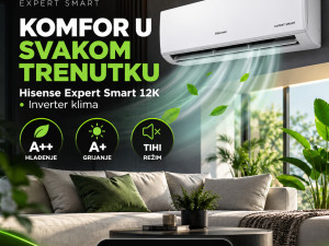 (BESPLATNA DOSTAVA) Hisense inverter klima ExpertSmart 12K - CF35