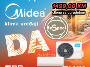 AKCIJA 1499,00 - MIDEA 12 ALL EASY PRO - SA UGRADNJOM