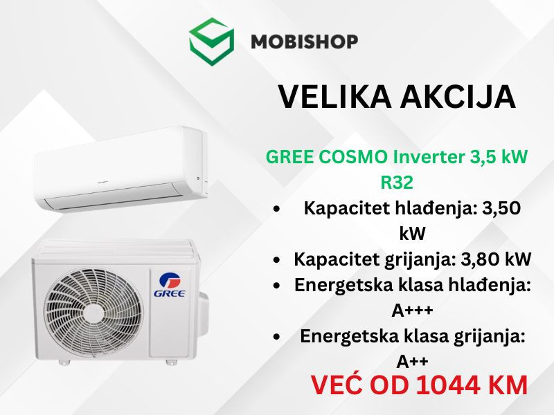 GREE COSMO Inverter 3,5 kW R32 — fotografija 1