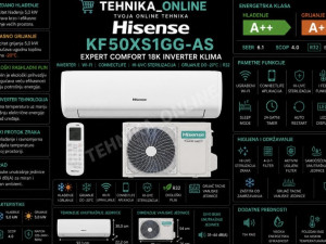 Klima uređaj 18-ka KF50XS1GG-AS Hisense inverter sa grijacem KF50
