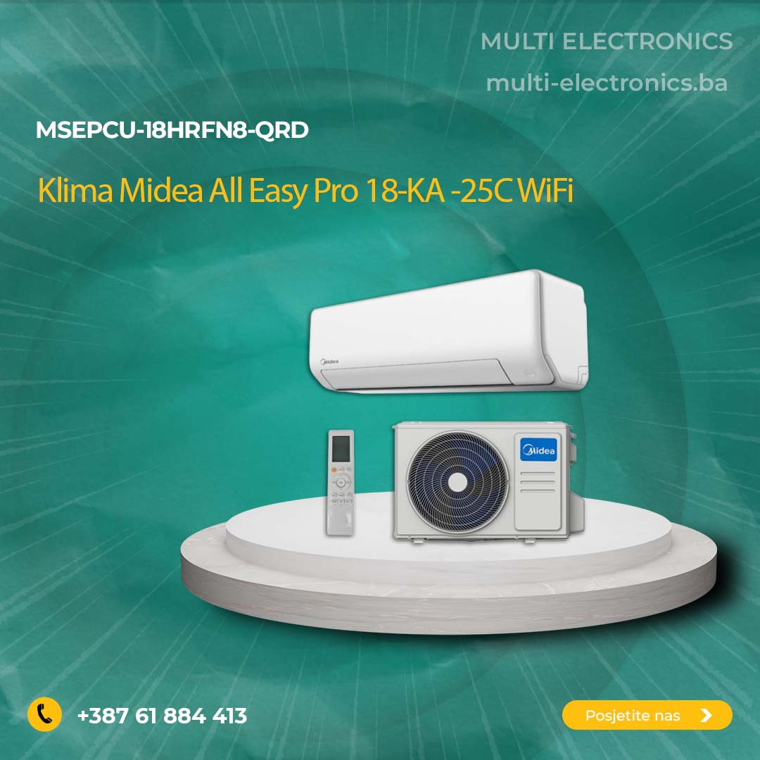 KLIMA Midea All easy pro inverter 18ka 5,3 kW -25C — fotografija 1