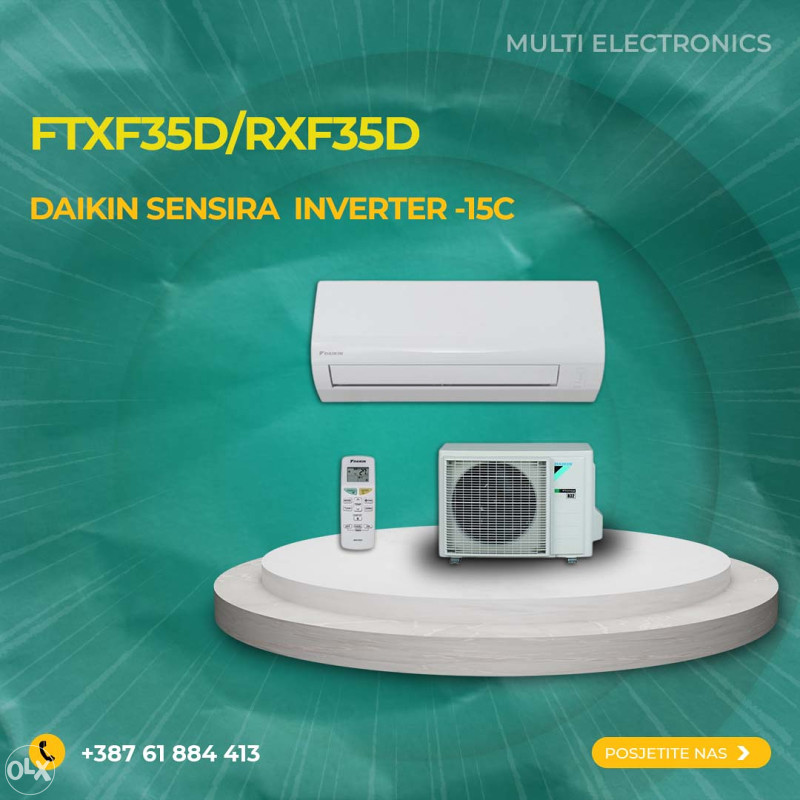 DAIKIN SENSIRA  INVERTER -15C FTXF35D/RXF35D — fotografija 1