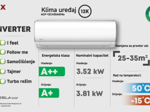 Vivax M Design 12ka Inverter Klima WiFi Ready 12 ACP-12CH35AEMIs