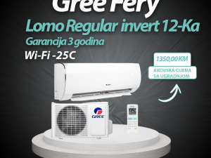 Klima GREE FERY LOMO REGULAR Inverter 12ka -25C Wi-Fi