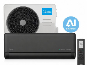 Midea 12-ka A+++ INVERTER Solstice AI do -25 dva grijača CRNA 12k — fotografija 1