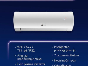 Klima GREE AZURI SUPRA Inverter 3.5kW 12ka  -25C Wi-Fi — fotografija 1