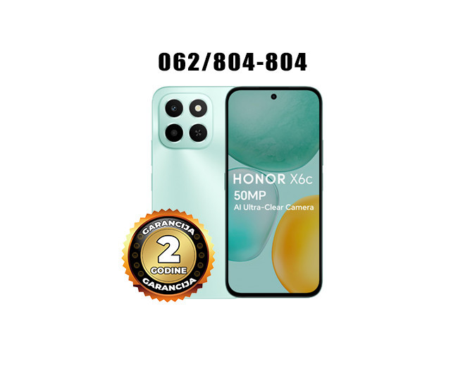 Honor X6c 6/128GB (gratis honor choice black) — fotografija 1
