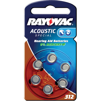 Zinc-air baterija za slušni aparat, 1.4V, 160 mAh, pak=6kom — fotografija 1