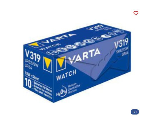 Baterija za sat 1.55V SR616 / V321 VARTA 011691 — fotografija 1