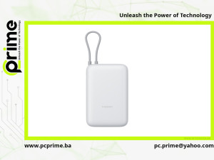 Xiaomi powerbank 20000 mAh 18W integrisani kabl, bež — fotografija 1