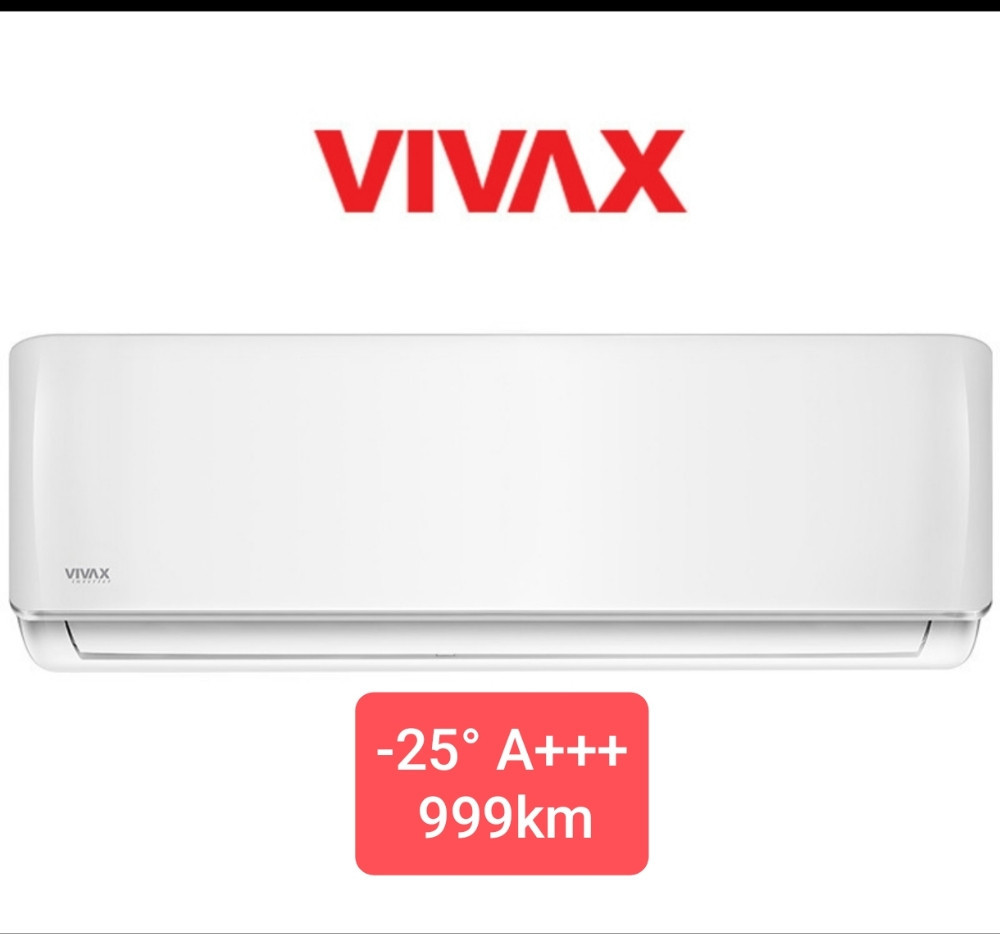 KLIMA UREDJAJ VIVAX AERI12 INVERTER A+++ -25c DVA VANJSKA GRIJACA — fotografija 1