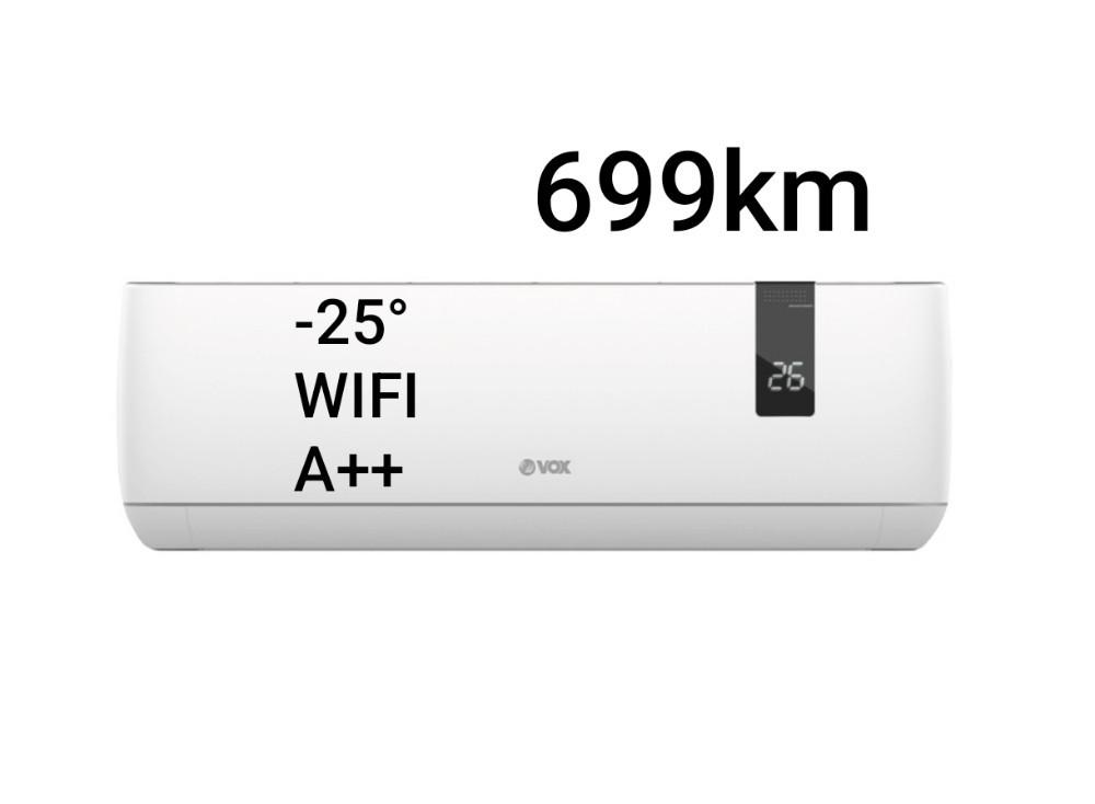 VOX KLIMA UREDJAJ 12KA INVERTER -25 WIFI DVA GRIJACA — fotografija 1