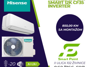 Hisense 12-ka Expert Smart klima INVERTER -20 CF35 sa montažom — fotografija 1