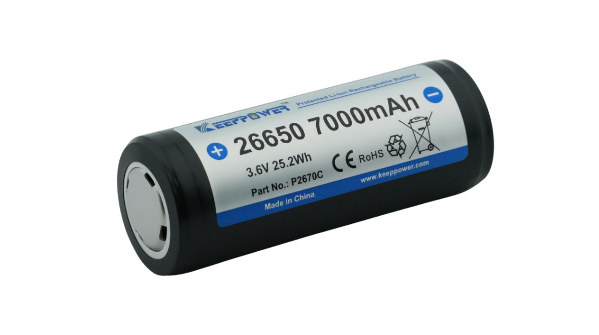 Baterijski uložak baterija Keeppower 26650 7000 mAh — fotografija 1