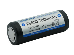 Baterijski uložak baterija Keeppower 26650 7000 mAh