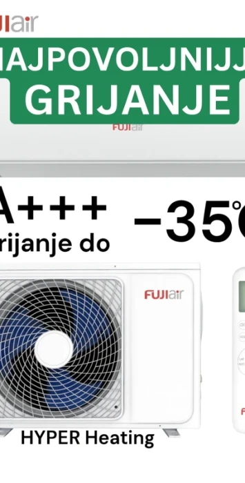 Klime FUJI Air do-35C Grijanje ATTAKAI 3.6kW Klima uređaji Wifi — fotografija 1