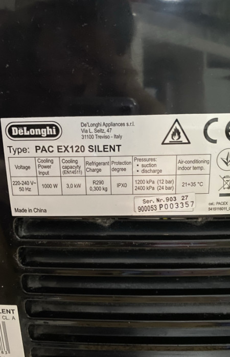 Mobilna klima DeLonghi — fotografija 1