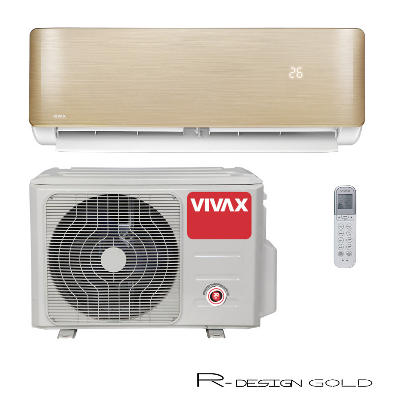 Klima inverter Vivax R Dizajn Zlatna 12-ka — fotografija 1