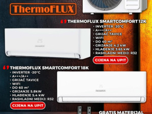THERMOFLUX KLIMA -20 WIFI A+++ GRIJAČ MATERIJAL DOSTAVA