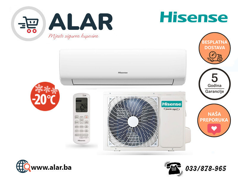 Hisense klima KB50 vanjski grijac Wings Pro HiNano 18 K — fotografija 1