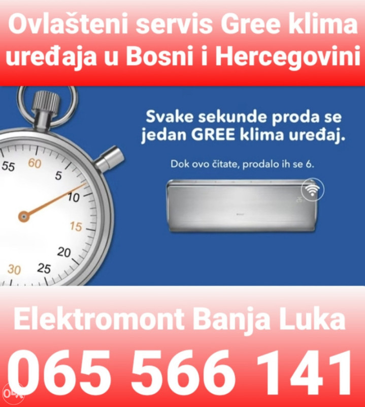 AKCIJA Gree INVERTER klima sa ugradnjom 065 566 141 B.L — fotografija 1
