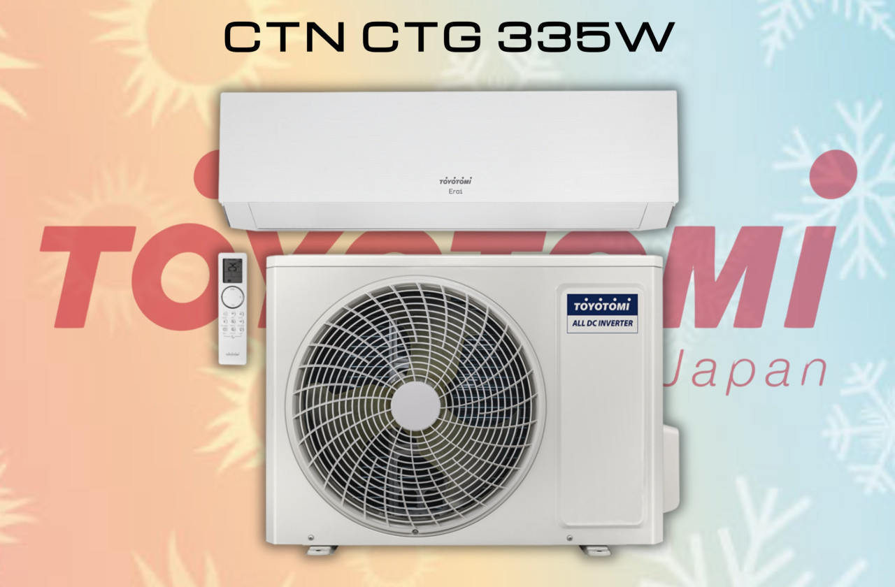 KLIMA SA UGRADNJOM INVERTER 12ka TOYOTOMI CTN CTG 335W SA WI-FI — fotografija 1