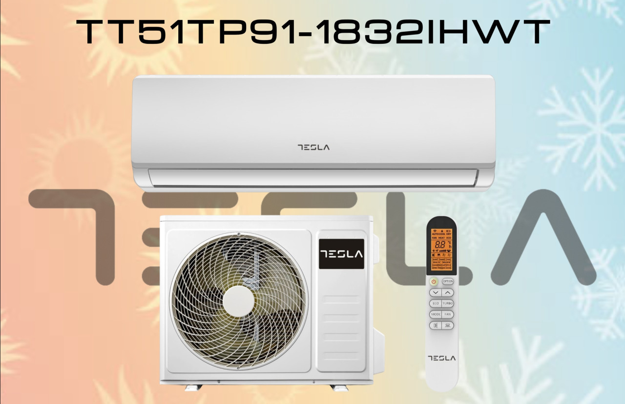 KLIMA SA UGRADNJOM INVERTER 18ka TESLA TT51TP91-1832IHWT SA WI-FI — fotografija 1