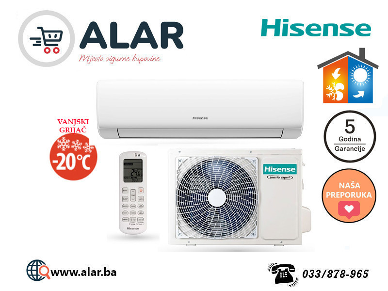 Hisense klima KB35 vanjski grijac Wings Pro HiNano 12 — fotografija 1