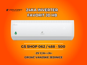 Klima FAVORIT 24KA INVERTER -25 / A++ / GRIJAČ VANJSKE — fotografija 1
