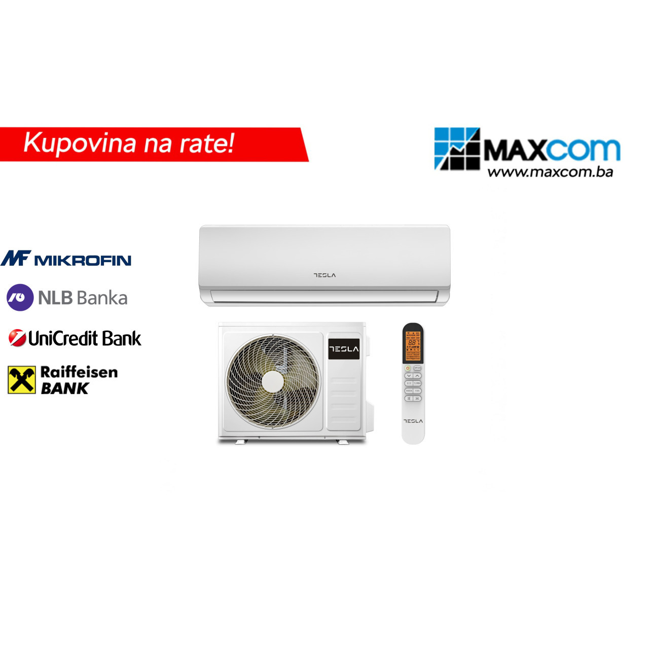 Tesla Klima Select 12K TT34EX81-1232IAW Inverter SA UGRADNJOM — fotografija 1