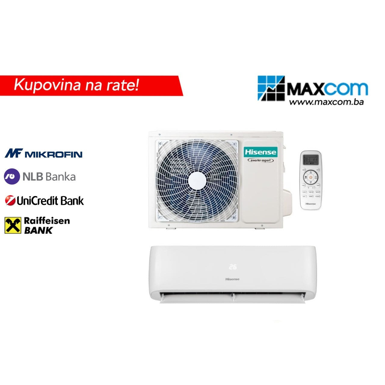 Hisense Expert Smart 12K Inverter klima uređaj SA MONTAŽOM — fotografija 1