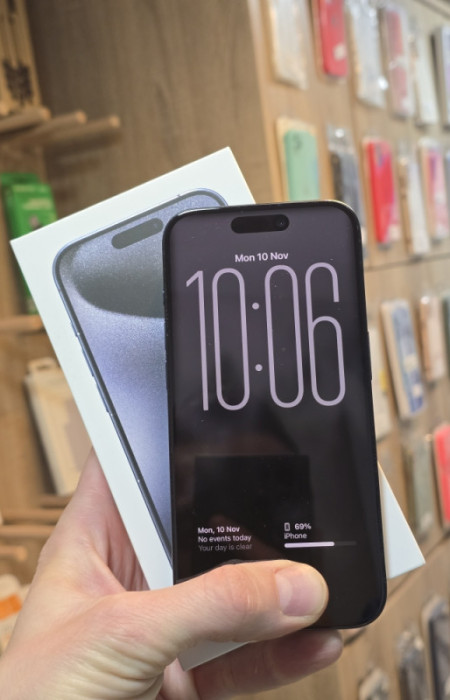 iPhone 15 Pro 128 GB Titanium Blue PERFEKNTO STANJE* 88% Baterija — fotografija 1