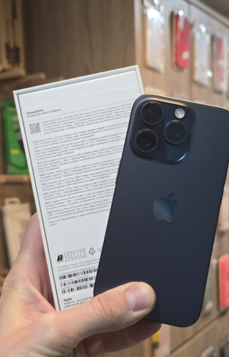 iPhone 15 Pro 128 GB Titanium Blue PERFEKNTO STANJE* 88% Baterija — fotografija 1