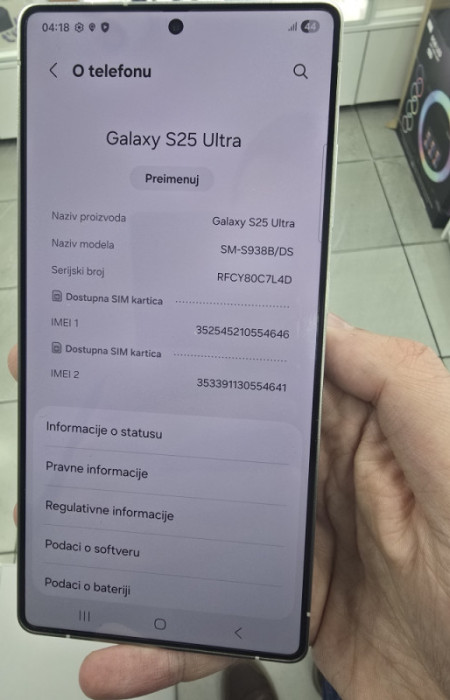 SAMSUNG GALAXY S25 ULTRA 12/256GB, EXTRA STANJE!!! — fotografija 1