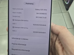 SAMSUNG GALAXY S25 ULTRA 12/256GB, EXTRA STANJE!!! — fotografija 1