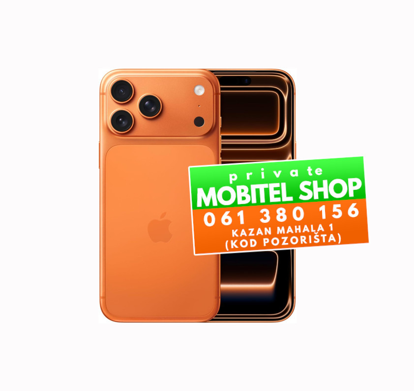Iphone 17 Pro 256GB 256 GB Orange - NOVO, GARANCIJA — fotografija 1
