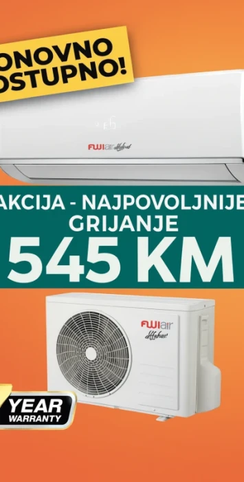 Inverter KLIME 3.6kW FUJI ZA GRIJANJE klima uređaj klime uredaji — fotografija 1