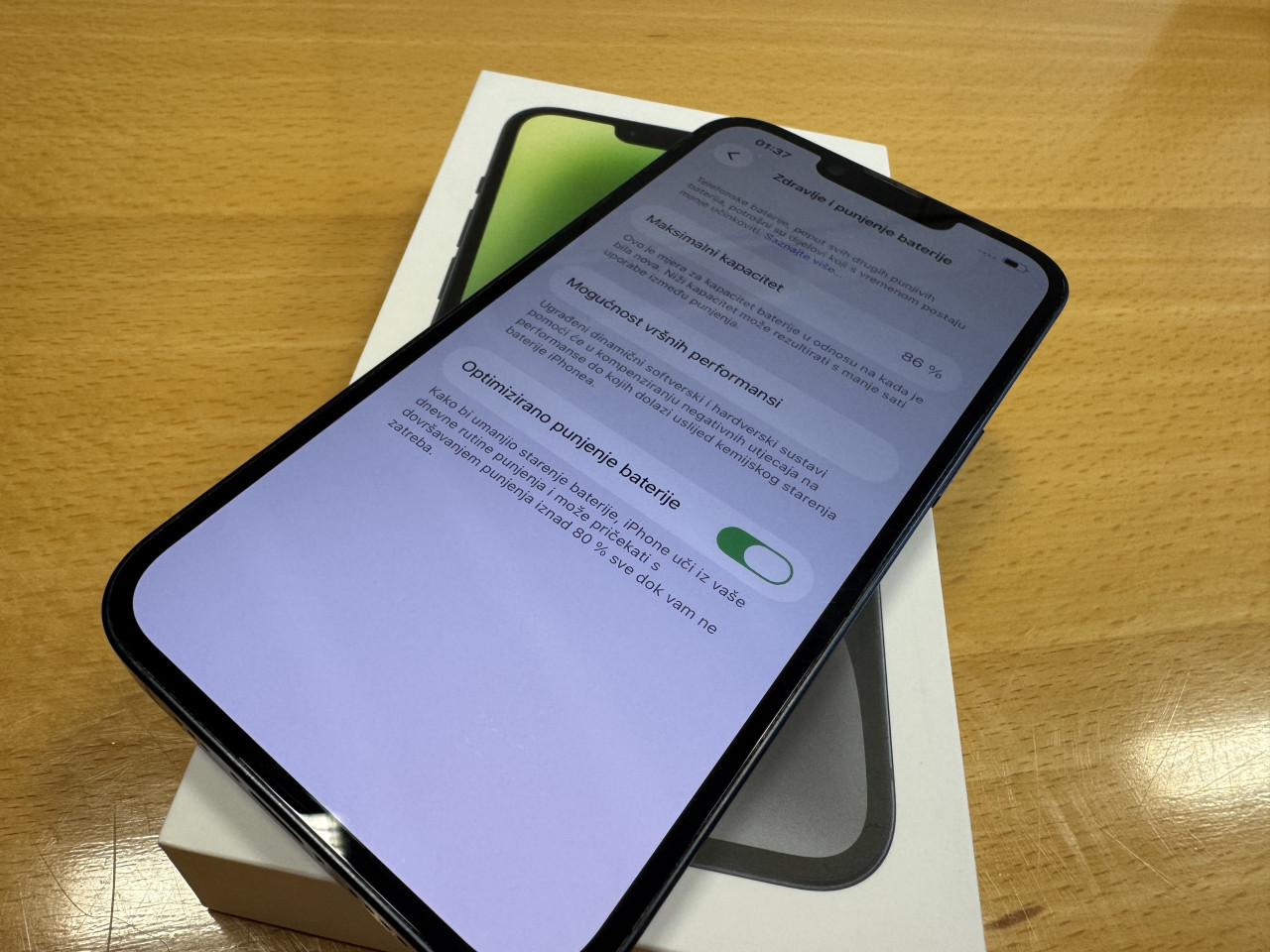 Iphone 14 128 GB 86% baterija — fotografija 1